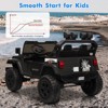 24V Kids Ride On Car, 4WD Electric Vehicle Truck with Remote Control, Ride On Truck with 3 Speeds, Led Lights, Bluetooth, for Boys Girls 3-10 - 3 of 4