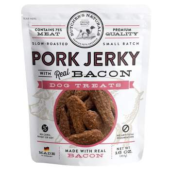 Butcher's Naturals Pork and Bacon Jerky Dog Treats - 16oz