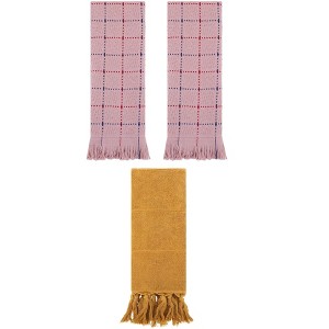 REGALWOVEN Cotton Absorbent Soft Decorative Turkish Bath Towel for Bathroom 3 Packs - 1 of 4