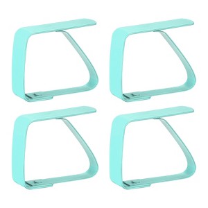 Unique Bargains 420 Stainless Steel Outdoor Restaurant Picnic Tablecloth Clips 4 Pcs - 1 of 4