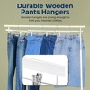 SereneLife Premium Wooden Pants Hangers - 3 of 4