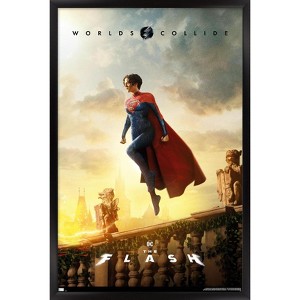 Trends International DC Comics Movie The Flash - Supergirl Flying One Sheet Framed Wall Poster Prints - 1 of 4