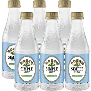 Rose’s Simple Syrup 6 Pack 12 OZ Bottle, | Perfect for Cocktails, Beverages, and Mixers - 1 of 1