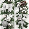 6 ft Pre-Lit Christmas Garland with Lights, Ball Ornaments, Leaves, Ribbon Bows & Pine Cones, Christmas Decorations for Mantle, Staircase, Doorway - 4 of 4