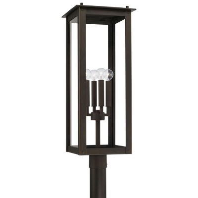 Capital Lighting Hunt 4 - Light Post Light in  Oiled Bronze