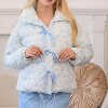 Women's Bow Puffer Coat - Main Strip - 3 of 4