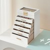SONGMICS Jewelry Box with Glass Lid, 6-Layer Jewelry Organizer, 5 Drawers, for Sunglasses, Big Jewelry, Jewelry Storage - 3 of 4