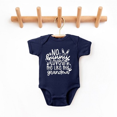 The Juniper Shop No Bunny Loves Me Like Grandma Baby Bodysuit
