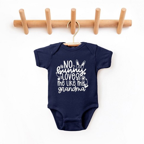 The Juniper Shop No Bunny Loves Me Like Grandma Baby Bodysuit Newborn Navy Target