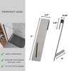 Evideco French Home Goods Shower Door Hooks - Pack of 2 - Durable, Easy to Install, Special for Frameless Glass Shower Doors - 3 of 4