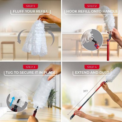 O-Cedar Flex & Catch Heavy Duty Duster Kit with 3-Foot Extendable Handle