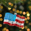 Northlight 4" American Flag Glass Christmas Ornament - image 2 of 4