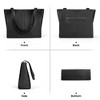 Generic Black Genuine Leather Tote Bag for Women Work, Women's Leather Shoulder Bags Purses - 3 of 4