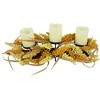 Northlight Autumn Harvest Triple Candle Holder with Artificial Fall Foliage - 22" - 4 of 4