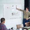 VEVOR Magnetic Glass Whiteboard, Dry Erase Board 48"x32", Wall-Mounted Large White Glassboard Frameless, with Marker Tray, an Eraser and 2 Markers - 2 of 4