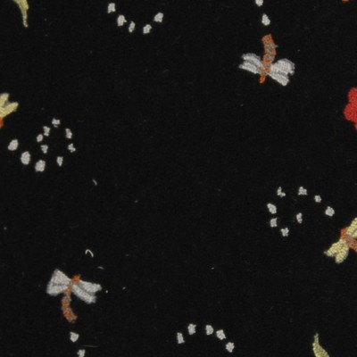 Chelsea Black Hand-Hooked Wool Area Rug with Rooster Design