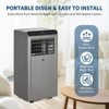 coucheta 8000 BTU Portable Air Conditioner, Cools Room up to 350sq.ft., AC Unit for Bedroom with Built-in Dehumidifier, Remote Control, Smart Mode - 3 of 4