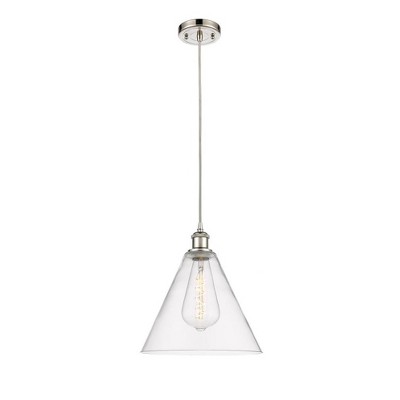 Berkshire - 1 Light Cord Hung Mini Pendant In Industrial Style-14.75 Inches Tall and 12 Inches Wide
