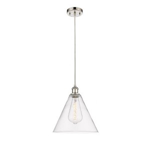 Berkshire - 1 Light Cord Hung Mini Pendant In Industrial Style-14.75 Inches Tall and 12 Inches Wide - 1 of 1