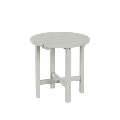 Sand Round Poly Adirondack Outdoor Side Table