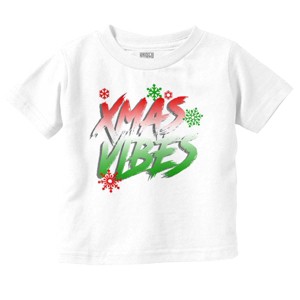 Christmas Snowflakes Xmas Vibes Toddler Baby Graphic T Shirt Brisco Brands - 1 of 4