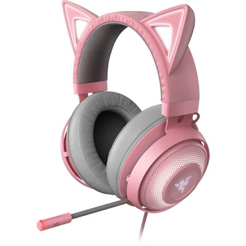 Aannames, aannames. Raad eens condoom Prestige Razer Rz04-02980200 Kraken Kitty Wired Thx Spatial Audio Gaming Headset For  Pc With Chroma Rgb Lighting Quartz Pink Certified Refurbished : Target