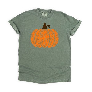 Simply Sage Market Women's Pumpkin Swirl Short Sleeve Graphic Tee - 1 of 2