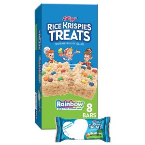 Kellogg's Rice Krispies Treats Marshmallow Snack Bars with Rainbow Candy Coated 5.6 oz - 1 of 4