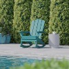 Flash Furniture Newport Adirondack Rocking Chair with Cup Holder, Weather Resistant HDPE Adirondack Rocking Chair - 4 of 4