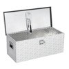 Heavy-Duty 36” Aluminum Truck Tool Box, Lockable Storage Chest for Pickup Bed, RV, Trailer | 15x15x36 Inches, Silver - 2 of 4