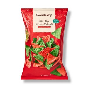 Christmas Red & Green Tortilla Chips - 12oz - Favorite Day™ - 1 of 3