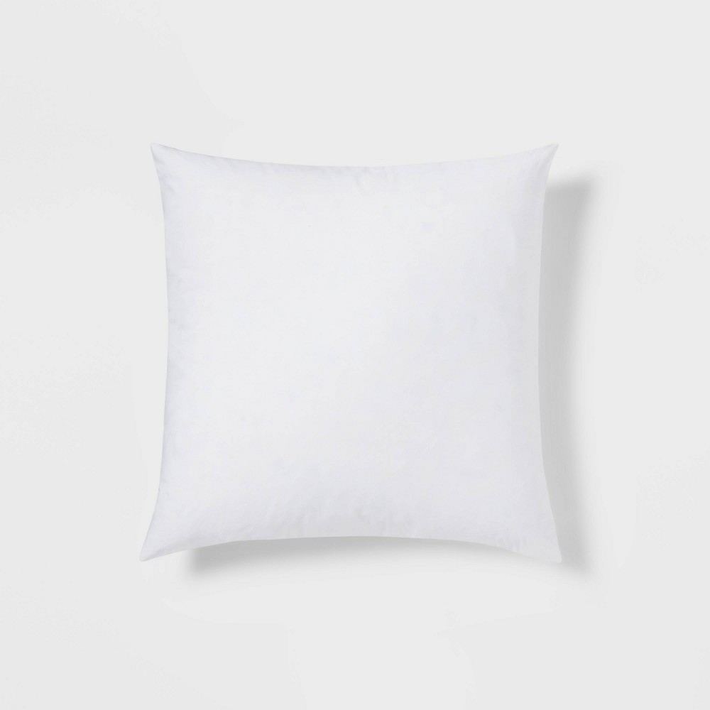 Photos - Pillow 18"x18" Feather Filled Square Throw  Insert White - Threshold™
