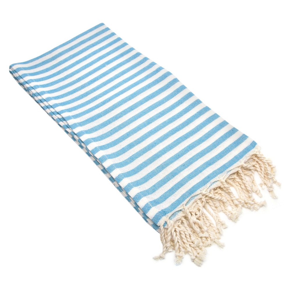 Photos - Towel Fun in the Sun Pestemal Beach  Turquoise - Linum Home Textiles