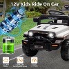 12V Kids Ride On Truck, Kids Electric Vehicle with Parent Remote, LED Lights, Music, 2 Speeds & Spring Suspension - 2 of 4