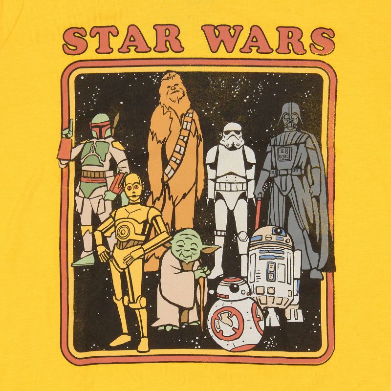 Star Wars Boys' Retro Character Box Kids Short Sleeve T-Shirt Tee, 2 of 4