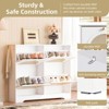 RISOKEYS Shoe Cabinet with 4 Rattan Doors - Ventilated & Anti-Tip Design for Entryway & Hallway - Easy Assembly for Family Home - 3 of 4