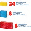 Jumbo Extra - Thick Cardboard Blocks - 40 in 3 Sizes,bright and colorful graphics - 2 of 3