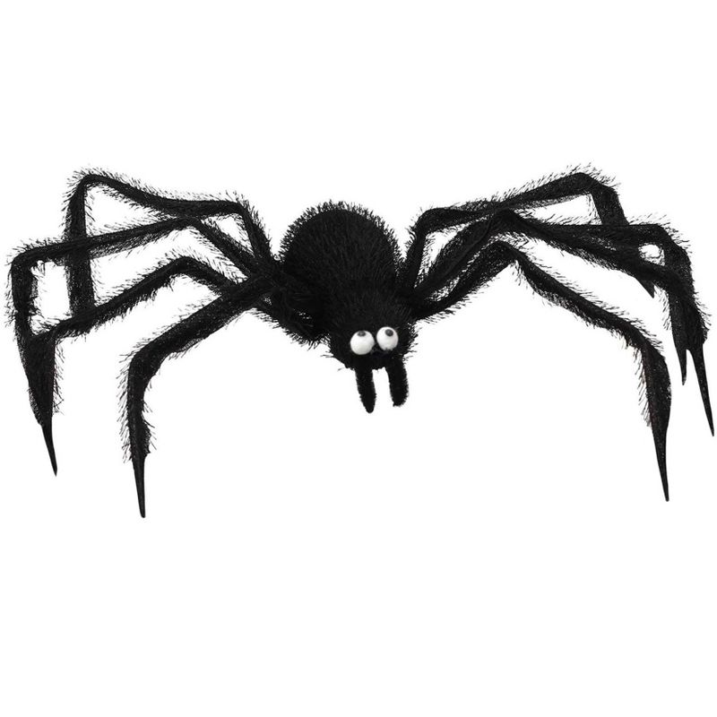 HalloweenCostumes.com  Black Spider Halloween Prop - 24 inches, Black, 1 of 4