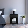 NicBex Nightstand with Bottom Storage Shelf and Drawer,Modern Bedside Table Storage Cabinrt for Bedroom,Living Room - 2 of 4