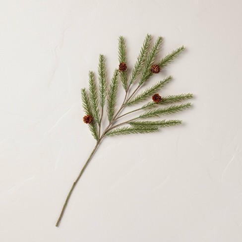 A Pinecone and Twig Holiday Card Display