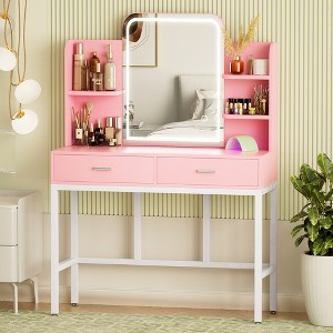 Aheaplus Makeup Vanity with Mirror and Lights - 1 of 4