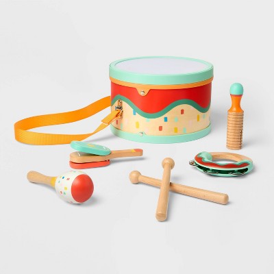 Musical Instrument Set - 7pc - Gigglescape™: Music Toys, Toy Drums, Educational, Ages 2+, Creativity & Fine Motor Skills