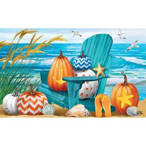 Briarwood Lane Fall Doormat 30x18 Indoor Outdoor Fall At the Beach For Fall Doormat - 1 of 4