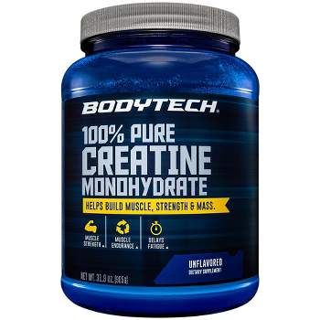 BodyTech Creatine Monohydrate - Supports Muscle Endurance, Strength & Mass, Unflavored