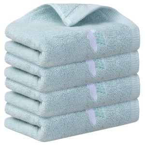 Unique Bargains Cotton Quick Drying Bathroom Hand Towel 14" x 30" - 1 of 4