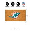 EvergreenNFLMiami Dolphins Logo Natural Coir 28 x 16 Inches Indoor Outdoor Doormat - 3 of 4