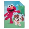 Sesame Street Furry Friends Blue, Green and Red Elmo and Puppy 4 Piece Toddler Bed Set - 2 of 4