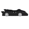 Twin Size Race Car-Shaped Platform Bed with Wheels - 4 of 4