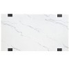 CAVINAS Rectangle Two-Tone Coffee Table,Center Table with White Faux Marble Top,Rubberwood Frame,Accent Table for Living Room,Apartment - 4 of 4