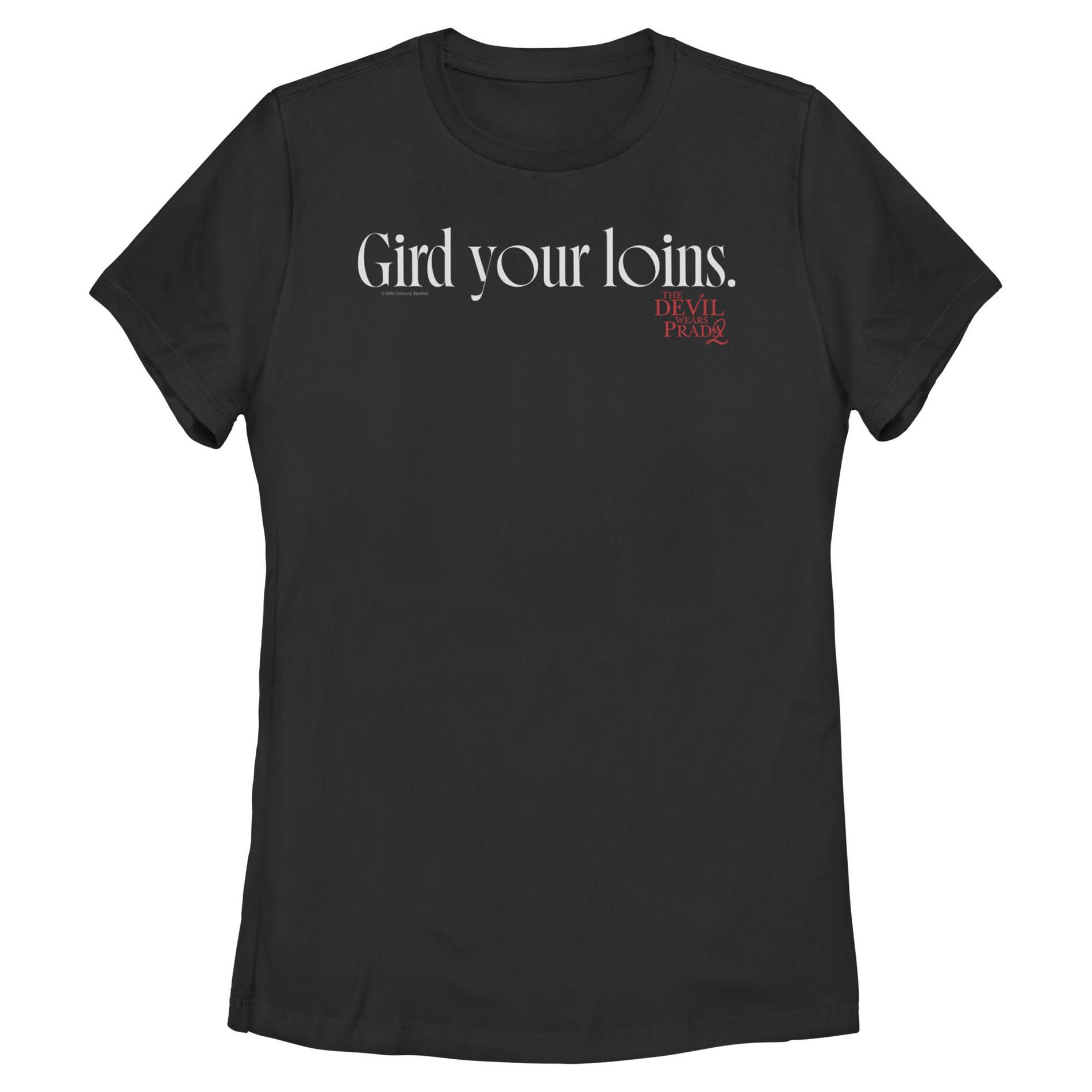 Womens The Devil Wears Prada 2 Gird Your Loins Logo T Shirt